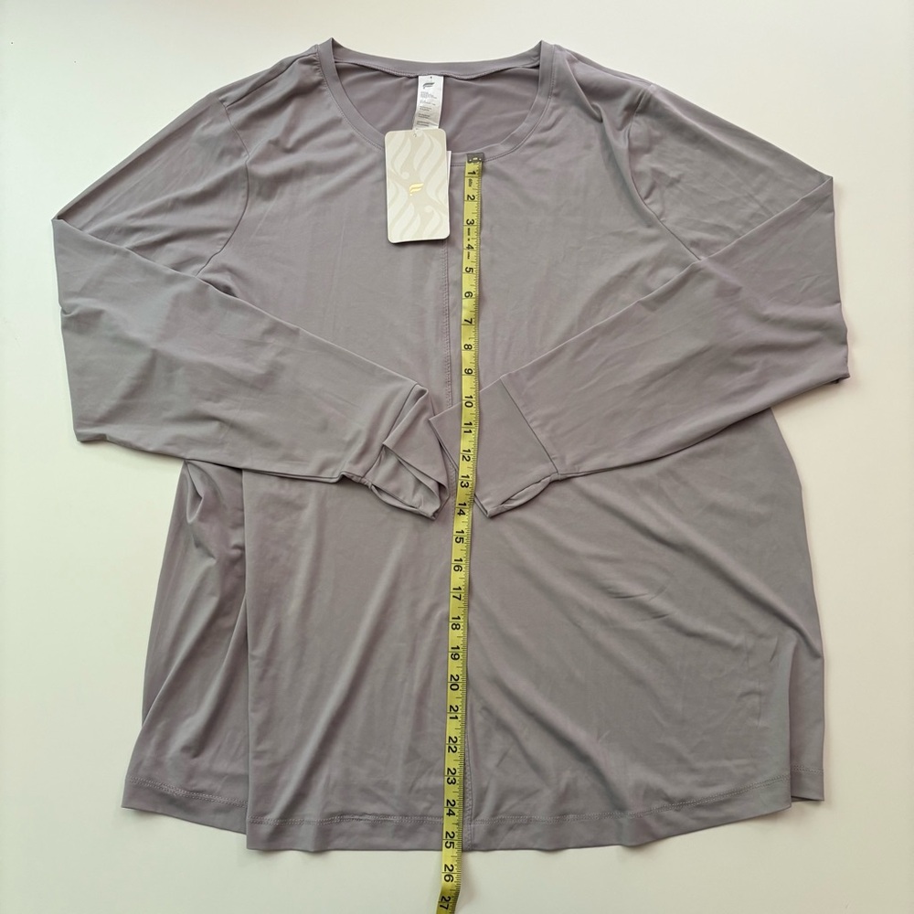 Fabletics Purple Relaxed Long Sleeve Tee - Picture 10 of 13